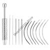 Taper Insertion Pin Tool Internal Thread Piercing For Tragus Lip Nose Piercing Stretching Tool Jeweler's Pick Up Tool