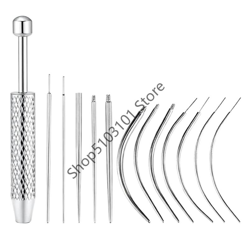 Taper Insertion Pin Tool Internal Thread Piercing For Tragus Lip Nose Piercing Stretching Tool Jeweler's Pick Up Tool