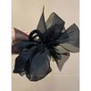 Soft Netted Lace Bow Hairpin with Butterfly Knot At The Back of The Head, Shark-shaped Clip, Elegant and Sophisticated Style