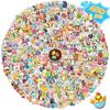 50-450 Adesivi di Pasqua Adesivi Uova di Pasqua Coniglio Cartone Animato per Bambini Adesivi per Feste