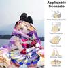 1pc Blanket Sailor Moon1 Print Design, Lightweight Blanket for Sofa, Bed- Soft &Warm, Gift for All Seasons like Christmas, Halloween