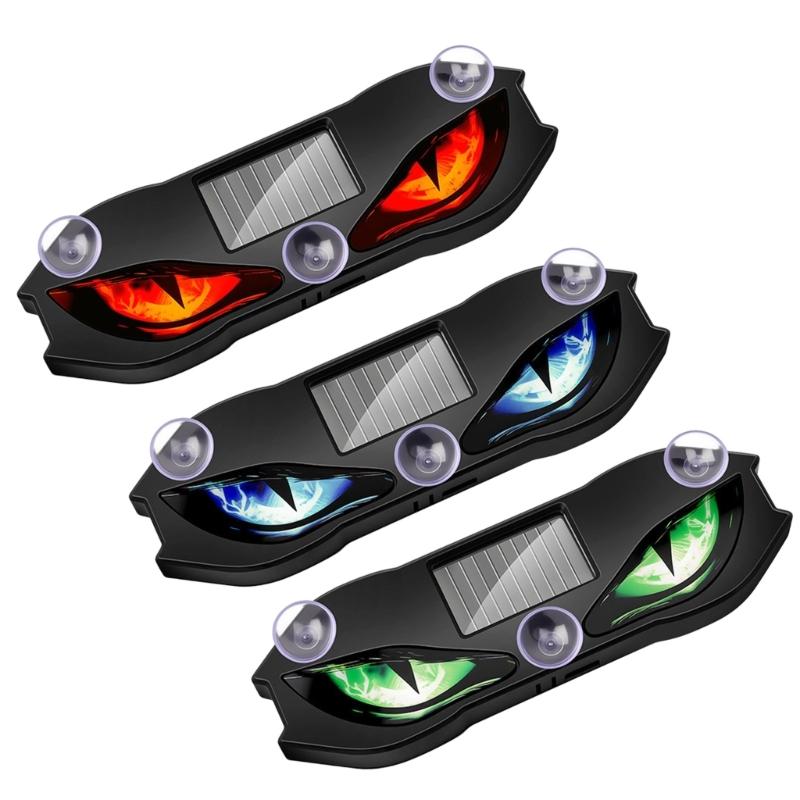 Night Driving Solar LED Warning Light for Cars and Motorcycles, Suction Cup Vehicle Lamp for Parking Visibility Support