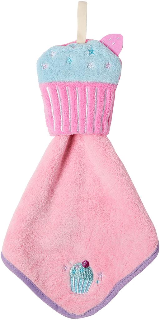 Marushin Micro Hanging Towel with Piccolino Mascot Ice Perfect for and Elementary Perfect for Girls Cream, Preschool, Kindergarten, School, (Product