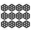 12lots Hexagonal Clear Surfs Tractions Pad Semi Clear Deck Pad for Surfboards Crafts Surfing Accessories