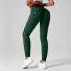 Fitness Leggings With Pocket Sports Yoga Pants Scrunch Buttons Peach Hips Workflow High Waist Running Gym Tights Women