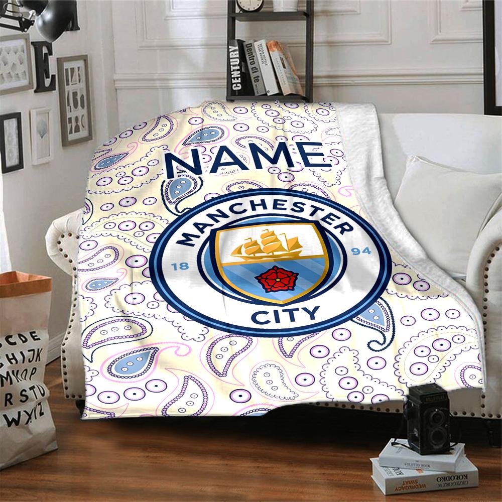 Custom Name Olympiacos FC Crest blanket for Couch & Bed, Plush Cozy Fuzzy Blanket Super Soft & Warm Blankets for Fall and Winter. 0908256