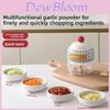 Electric Garlic Press With Abs And Stainless Steel For Home Cooking And Food Preparation