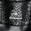 Woven PU Backpack Large Capacity Travel Backpack Women's Multi-functional Shoulder Bag