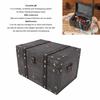 Large Decorative Treasure Chest Grey Wooden Jewelry Box Wooden Storage Box  Home Bedroom Decor