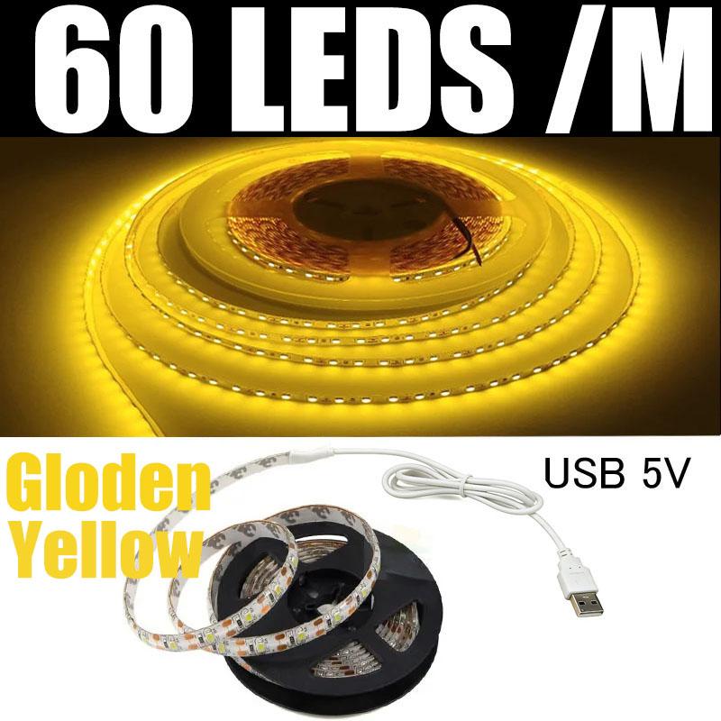 USB LED Strip Light Flexible Lamp 1M 2M 3M 4M 5M SMD3528 Diode Desk Screen TV Background Lighting Cabinet Lights Night