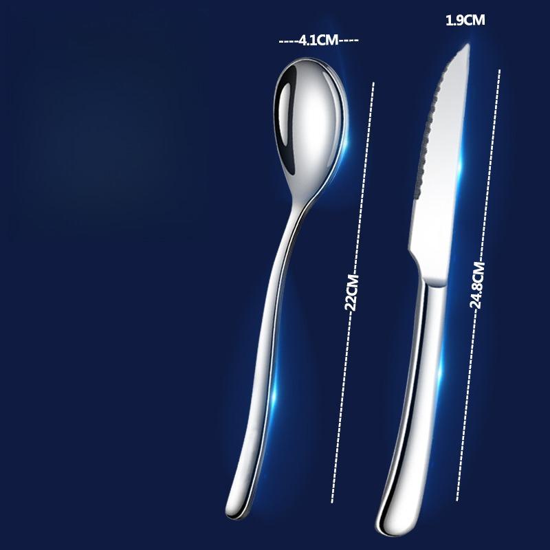 1PC/2PC/3PC Stainless Steel Knife and Fork Spoon Can Be Individually Set Western Dining Tableware Home Restaurant Banquet Hall