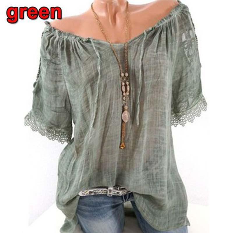 Elegante Blusa T-shirt in Chiffon a Spalle Scoperte da Donna con Design Elegante e Colori Versatili