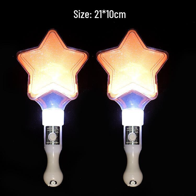 Luminous Five-Pointed Star Stick Toy for Concerts and Advertising