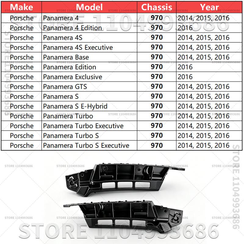 For Porsche 2014 2015 2016 Panamera (970) Car Rear Bumper Bracket Left Right OEM 97050563503 97050563603 97050563602 97050563502