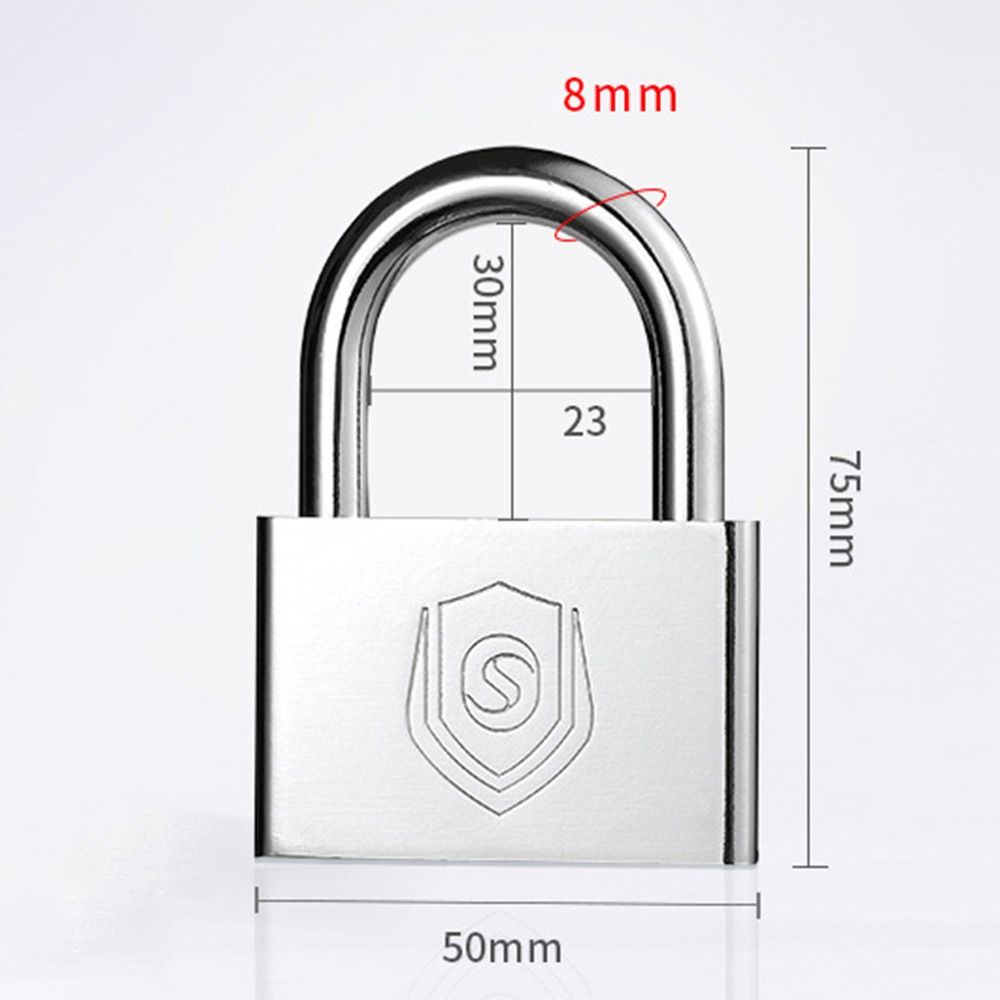 Hardened Lock Beam Drawer Cabinet Padlock Silver Dormitory Door Lock Backpack Zipper Lock  Home