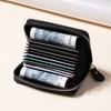 Anti-theft card bag leather wallet change bag male and female multi-card zipper bag