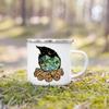 And So The Adventure Begind Printed Mug Campfire Party Beer Coffee Mugs Camping Enamel Cup Mountain Handle Cups Gifts for Camper
