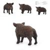 Realistic Pvc Wild Boar Sculpture For Nature Scene Craft And Gift