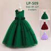 2024 Spring Collection: Princess Evening Dress with 3D Appliques and Tulle Skirt