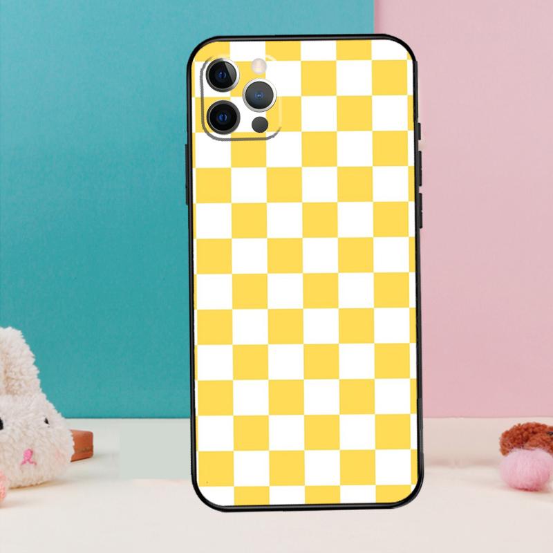 Checkerboard Checkered Board Phone Case For iPhone 17 Air 16 15 14 13 11 12 Pro Max 12 13 mini 15 16 Plus 16e Cover Coque