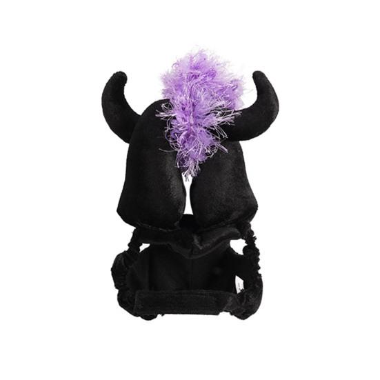 Pet Halloween Witch Costume Dog Wizard Cape Devil Horns Hat Set Pet Witch Cosplay Outfit for Cats Puppies