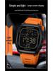 SANDA 9080 Men's Luminous Barrel-Shaped Sports Watch - Multifunctional, Waterproof, and Ideal for Student Parties.