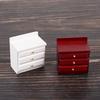 1/12 Dollhouse Miniature Wooden Bedside Cabinet Model Furniture Accessories