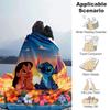 1pc Stitch Printing Blanket - Soft, All-Season Throw for Living Room, Bedroom,Travel