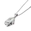 Hot-selling small conch pendant Opal blue and white fish-shaped pendant, smart contrasting color fashionable personalized necklace