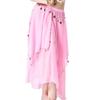 Colorful Middle Eastern Style Dance Skirt Soft Polyester Textile And Elasticized Fit Belly Dance Skirt for Women Girls