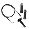 NIBBI Motorcycle Handle CNC Throttle Twist Grips Handguards 180cm Throttle Cable Accelerator Set for GY6 Engine Scooter DirtBike