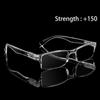 Transparent Silver Ultralight Reading Glasses Flat Mirror Eyewear Presbyopic Glasses Plastic Frame