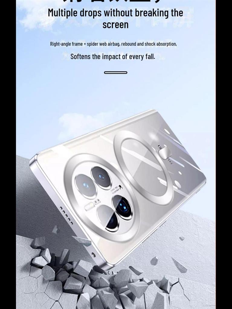 "Huawei Mate60 Pro/P70 Magnetische Sturzsichere Transparente Objektivabdeckung"