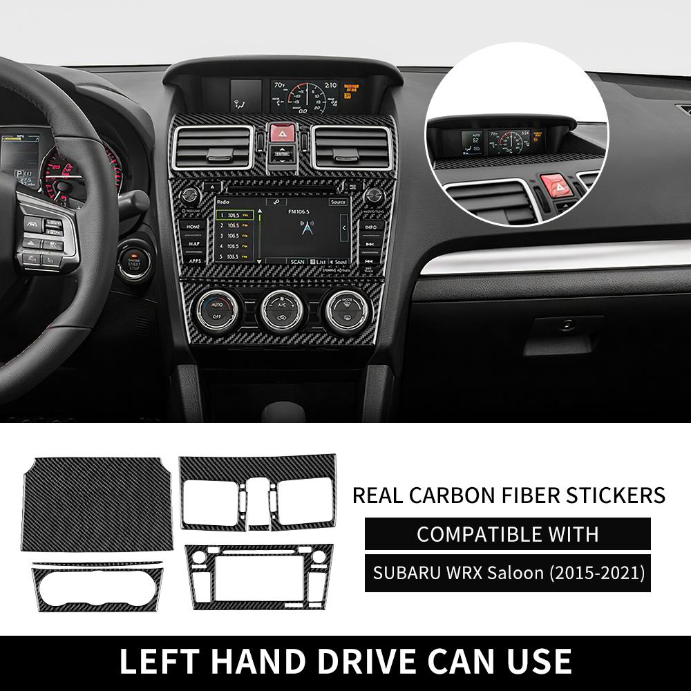 

Real Carbon Fiber Sticker For Subaru WRX 2015 2016 2017 2018 2019 2020 2025 LHD RHD Car Center ACVent Central Control Navigation