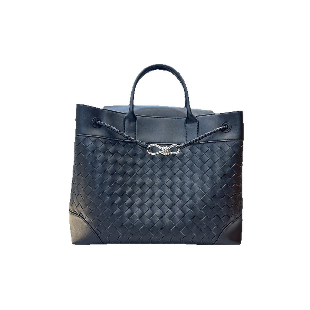 Cross-border  family autumn and winter explosive crossbody bag women's high-end handbag pure hand-woven large-capacity tote bag