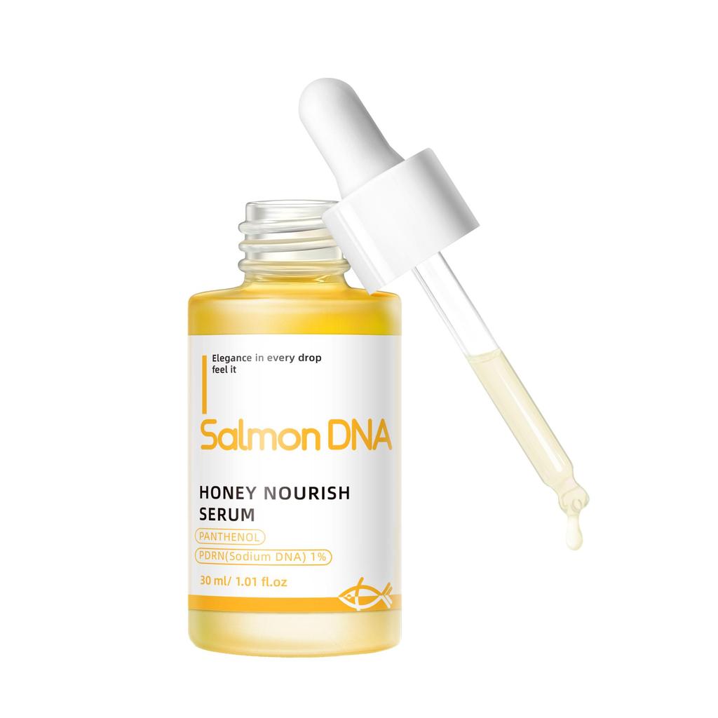Salmon DNA & Honey Nourishing Serum - Soothing Face Essence for Sensitive & Dry Skin - Repair & Hydration - 30ml