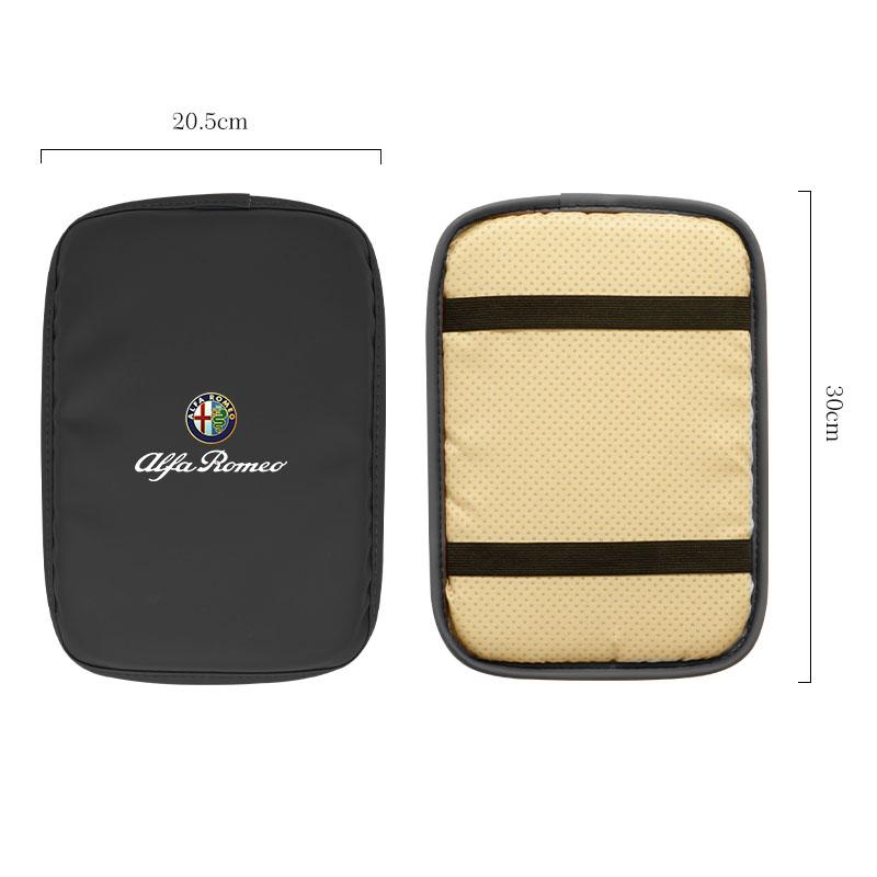 Car Armrest Cover Cushion Armrest Box Protective Pad For Alfa Romeo 156 159 147 4C 8C 166 Giulia Giulietta Mito Stelvio Spider