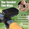 Sxhlseller Wearable Bluetooth Speaker, Portable Speaker with Built-in Clamp, 3W HD Sound, IPX7 Waterproof, Magnetic Mount, 5.4" Speed, for Cycling, Gy