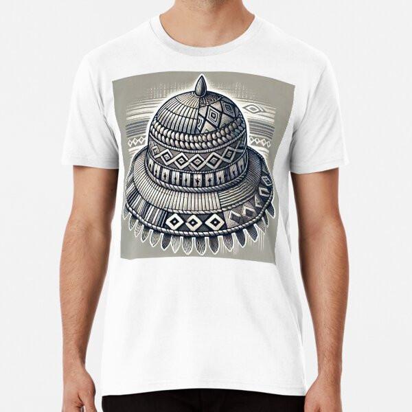 

Elegant Basotho Hat - Intricate Woven Patter S to 5XL Made in the AU/USA T-Shirt 4XL