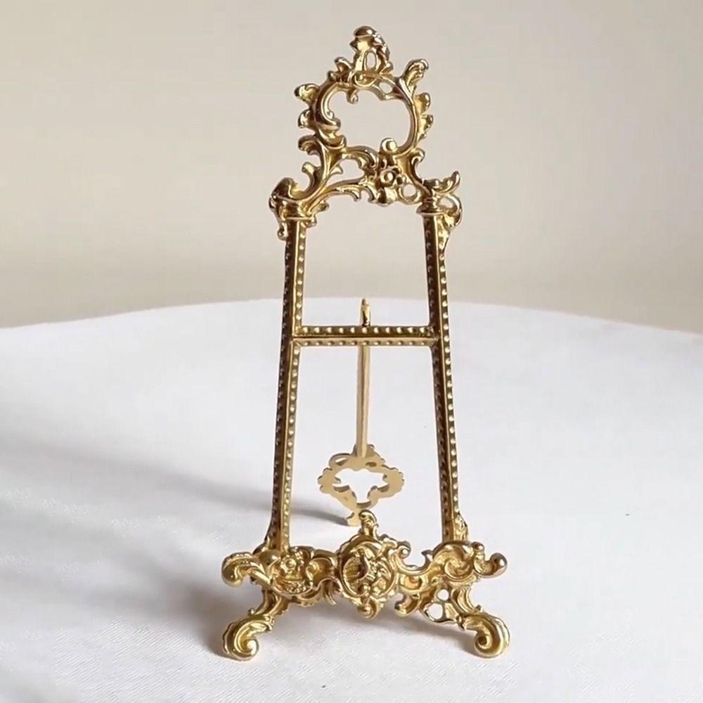Antique Finish Photo Frame Display Rack Zinc Alloy Tray Rack Decoration Ornament Home Decoration