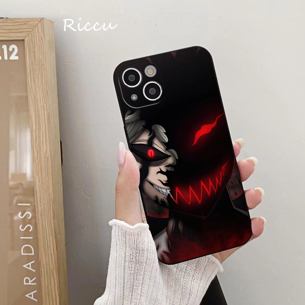 

Мягкий чехол для iPhone 14 с аниме «Черный клевер» для Iphone 14 11 12 Pro 8 7 Plus X 13 Pro MAX SE2020 XR XS RICCU, мягкие чехлы iphone XR