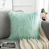 45/50cm Cushion Cover Modern Simple Soft Fluffy Pure White Plush Pillow Home Cushion Artificial Imitation Wool Pillow Cover