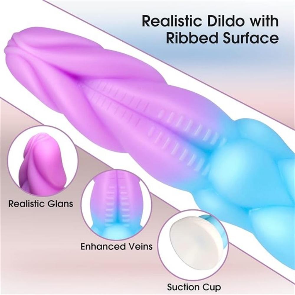 Anal Plug Silicone Big Dildo Suitable for Women Soft Skin Feeling Huge Dildo with Suction Cup Big Butt Plug Adult Sex Products