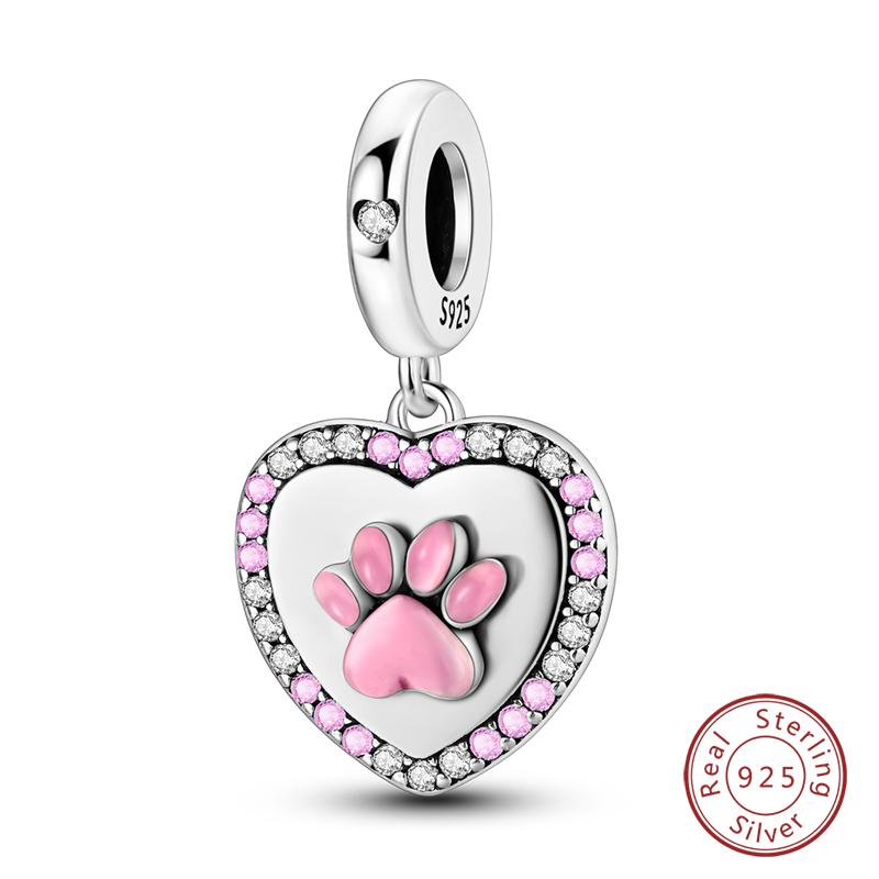 100% Copper Heart Shaped Warm Family Charm Beads Fit Qikaola Original Bracelets Fine Diy Mother'S Day Jewelry Gifts