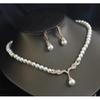 Latest Stylish Design Fancy Pearl Necklace Jewellery Set for Women