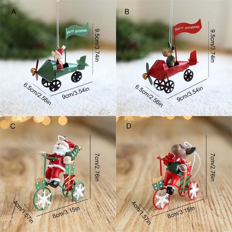 Miniature Christmas Hanging Ornament Miniature Christmas Hanging Ornament Delicate Iron Resin Holiday Tree Adornment