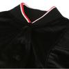 Onoff Women S Cropped Velour Jacket Of1103lb Black
