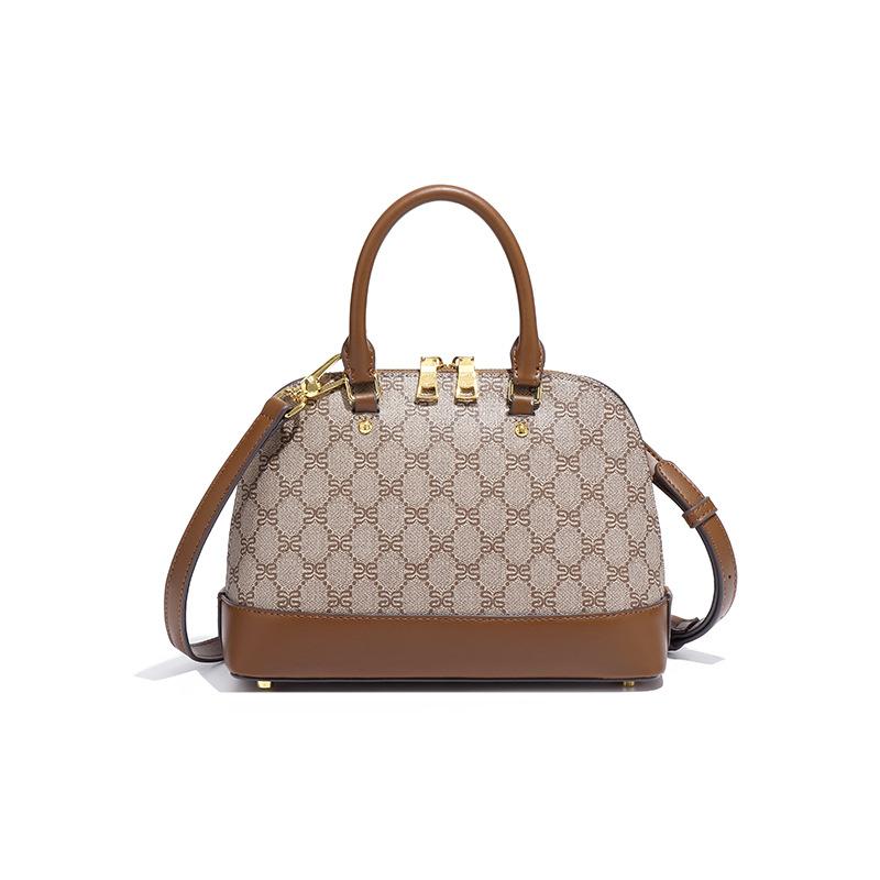 

Source Factory Vintage Presbyopia Shell Bag 2025 New Printed Zipper Premium Portable One Shoulder Crossbody Women s Bag