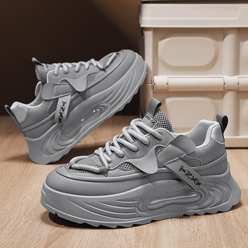 

Модные мужские туфли PARZIVAL, дышащие спортивные повседневные кроссовки, модная обувь для мужчин, вулканизированная обувь, мужские кроссовки, дропшиппинг 44 серый