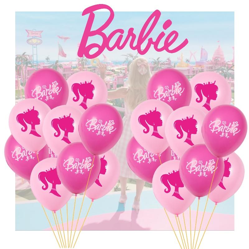 Pretty Pink Barbie Latex Balloons For Girls Birthday Party Decorations